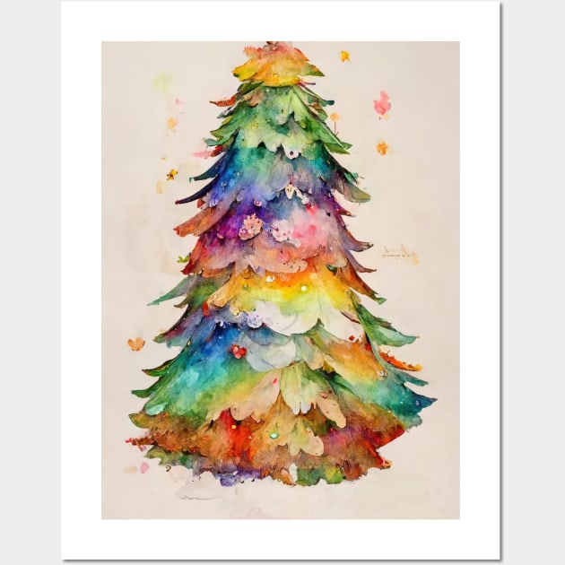 Christmas tree Wall Art by Art8085